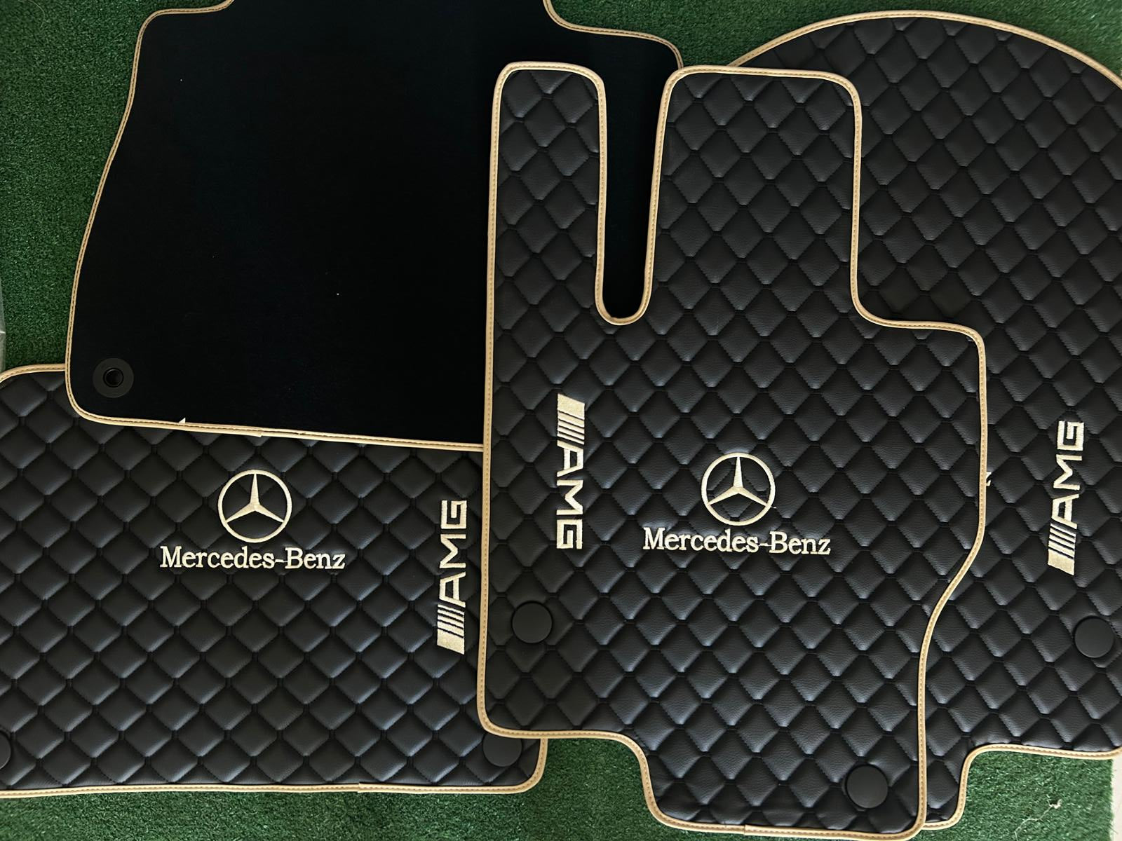 Mercedes Benz Leather Floor Mats Custom Fit For all Model AMG