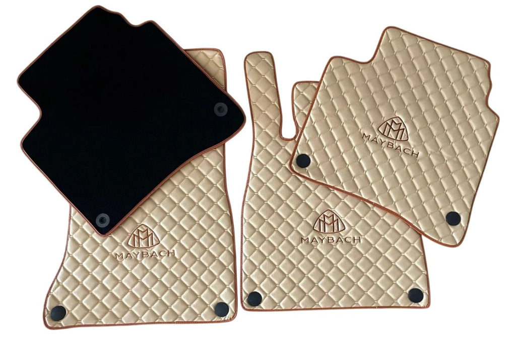 For Maybach GLS600 Car Floor Mats Custom fit Leather for all Model Waterproof Carpet Liner