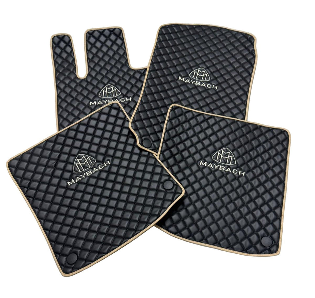 For Maybach EQS 680 Car Floor Mats Custom fit Leather for all Model Waterproof Carpet Liner