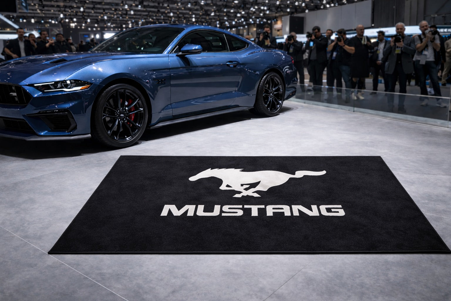 Mustang Garage Floor Mat 5x7 FT (60x87 Inches)