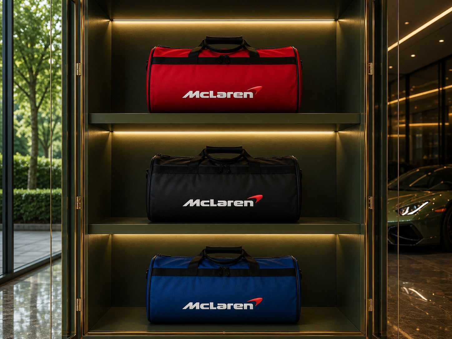 Luxury Mclaren Duffel - Trunk Bag 12" × 20"