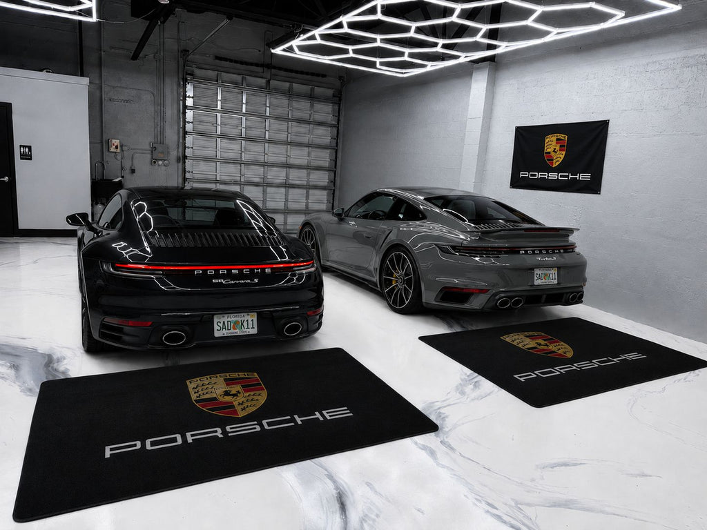 Porsche Luxury Rug 60×87 INCH Garage Floor Mat