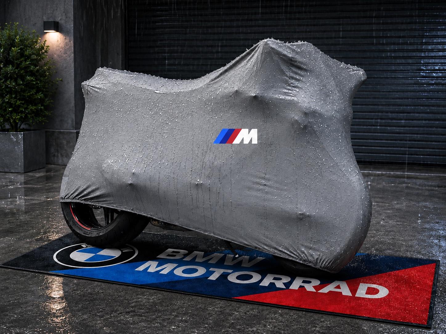 BMW M Motorcycle Protective Outdoor Cover – Rain, Sun & Dust Resistant
