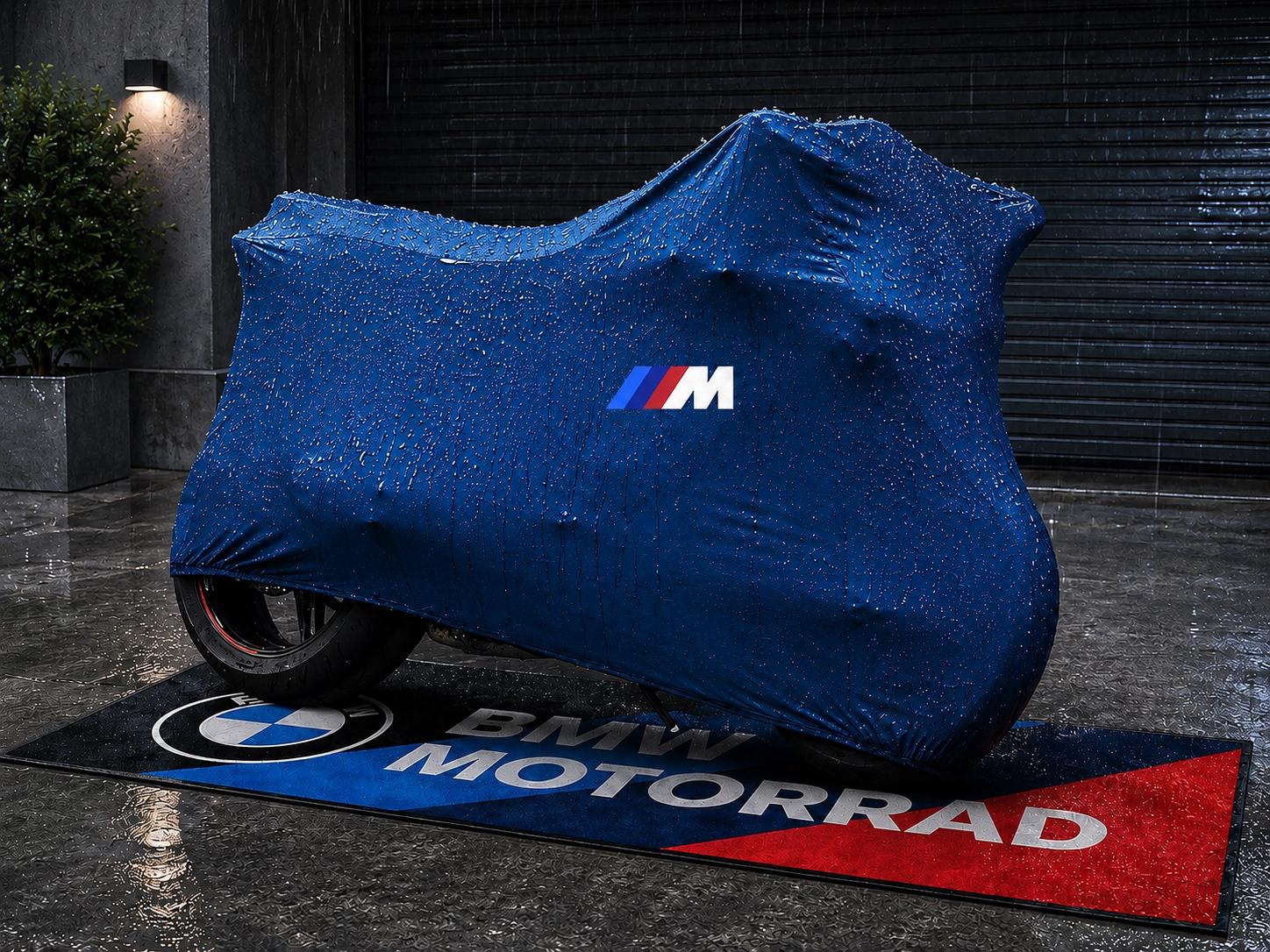 BMW M Motorcycle Protective Outdoor Cover – Rain, Sun & Dust Resistant