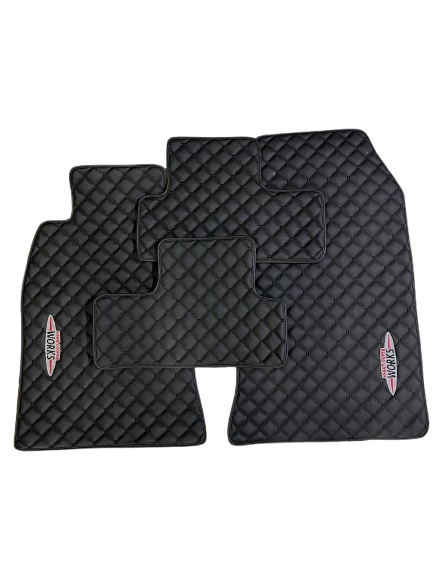 For Mini Cooper John Cooper Works R53 (2001-2006) Car Floor Mats Custom fit Leather for all Mini Cooper Waterproof Carpet Liner