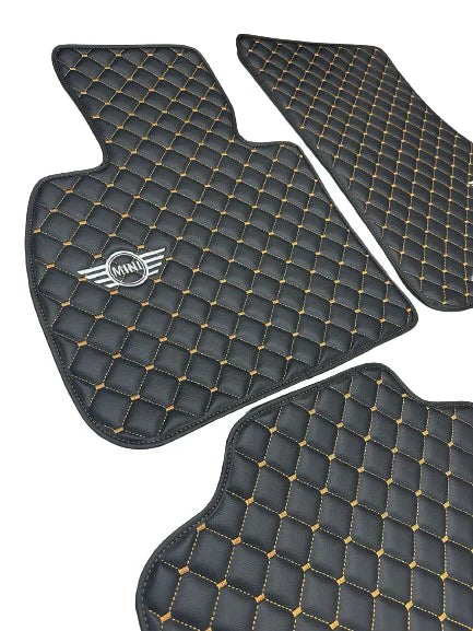 For Mini Cooper John Cooper Works R53 (2001-2006) Car Floor Mats Custom fit Leather for all Mini Cooper Waterproof Carpet Liner