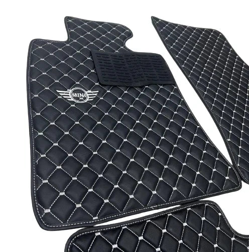 For Mini Cooper John Cooper Works F60 (2017-2025) Car Floor Mats Custom fit Leather for all Mini Cooper Waterproof Carpet Liner