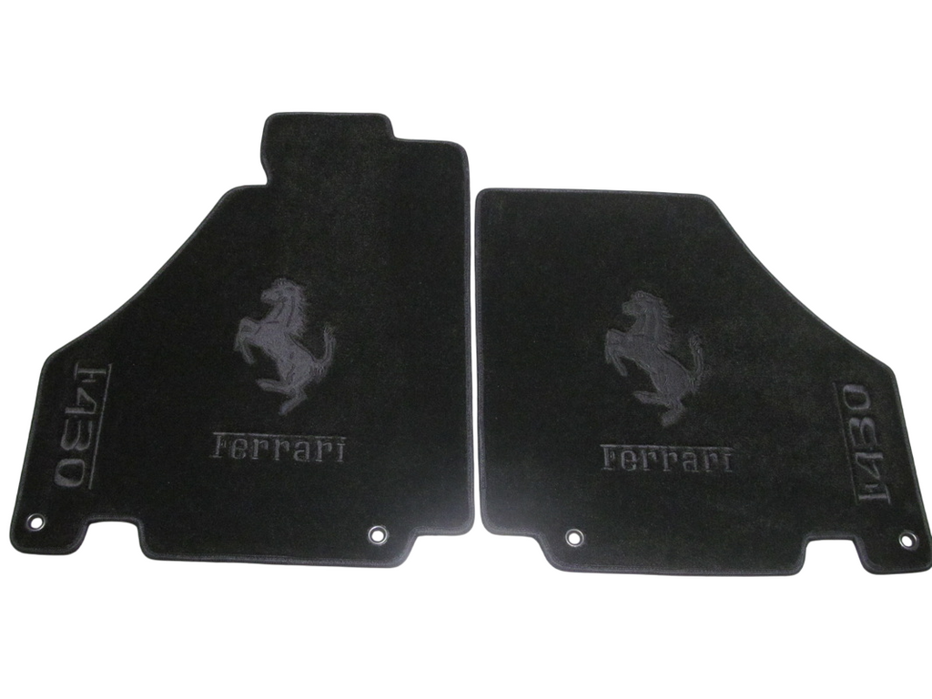 Ferrari Floor Mats Custom Fit Carpet Velour Mats with Custom Stitch