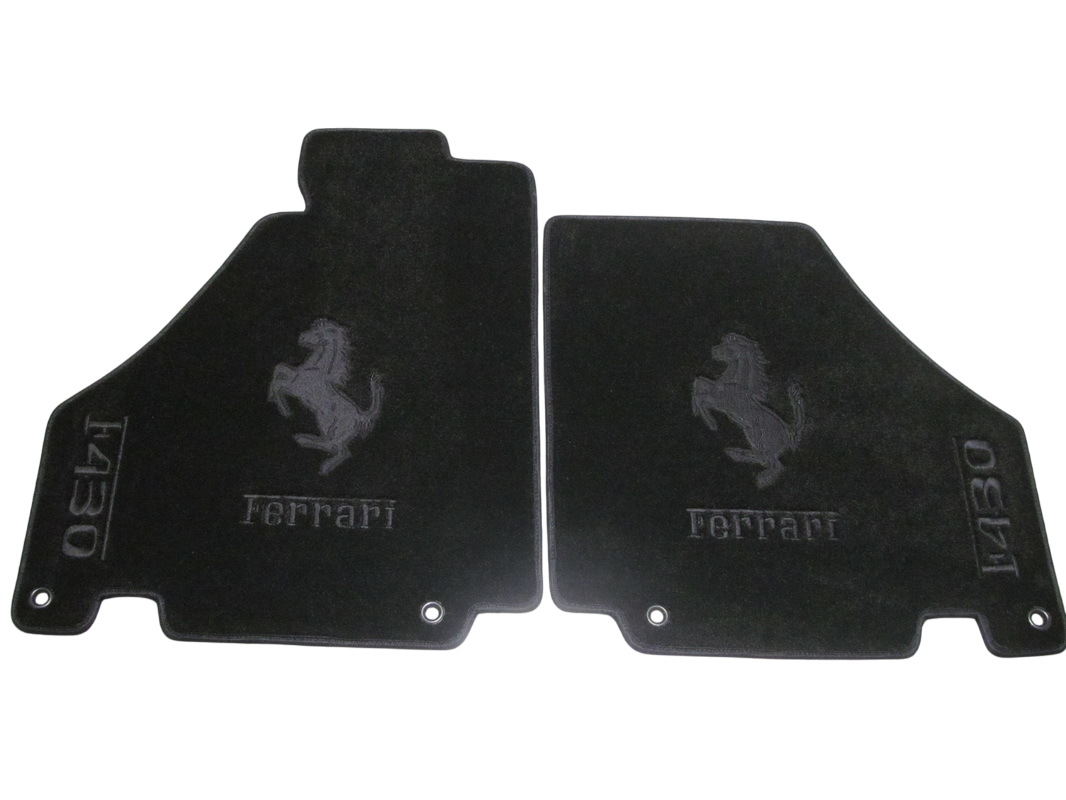 Ferrari Floor Mats Custom Fit Carpet Velour Mats with Custom Stitch