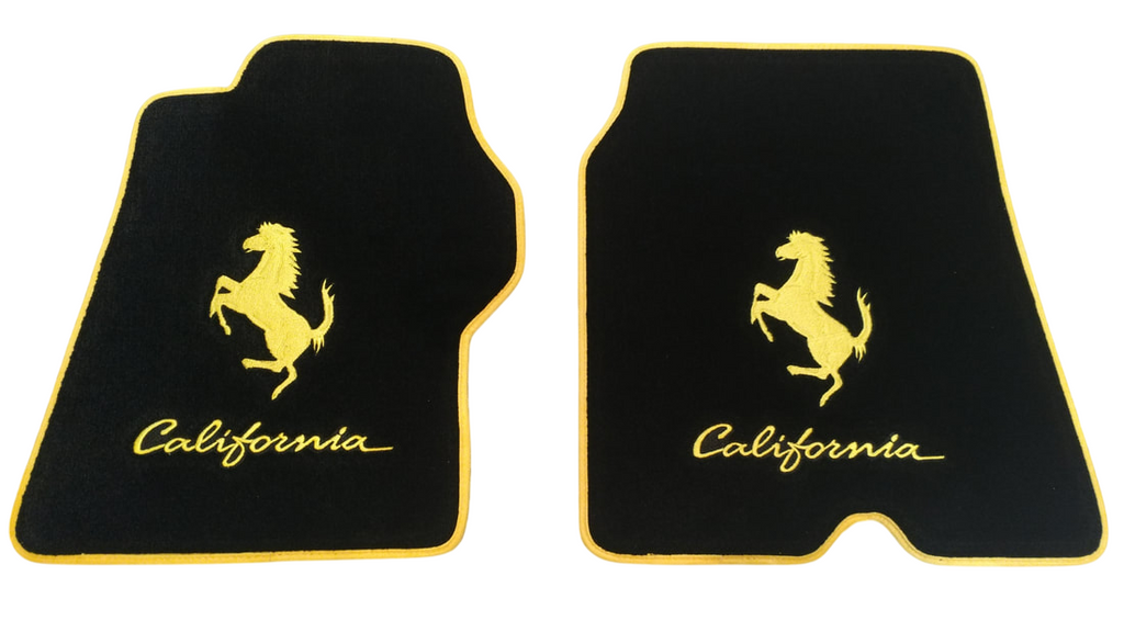 F430 Floor Mats Custom Fit Carpet Velour Mats with Custom Stitch