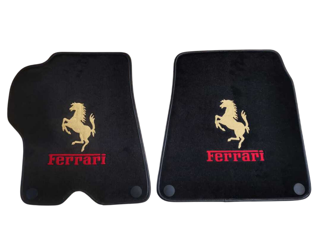 F430 Floor Mats Custom Fit Carpet Velour Mats with Custom Stitch