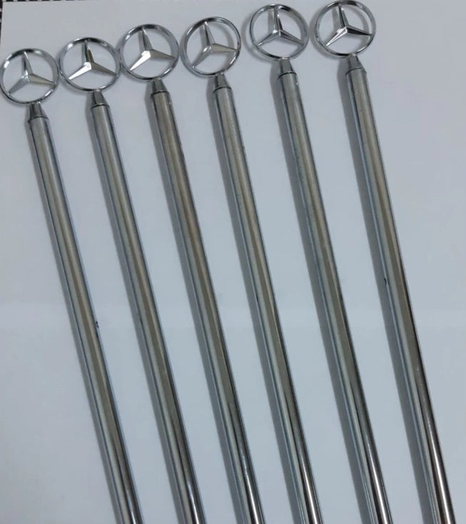 Mercedes Benz Chrome Parking Pole Flag Pole Park Bar Parkingpole