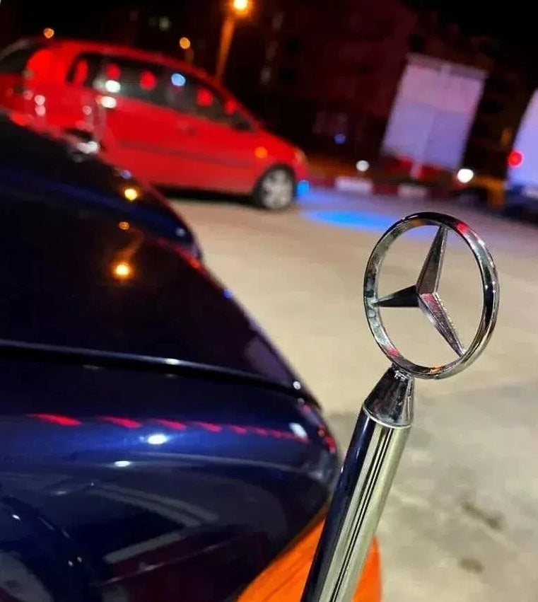 Mercedes Benz Chrome Parking Pole Flag Pole Park Bar Parkingpole