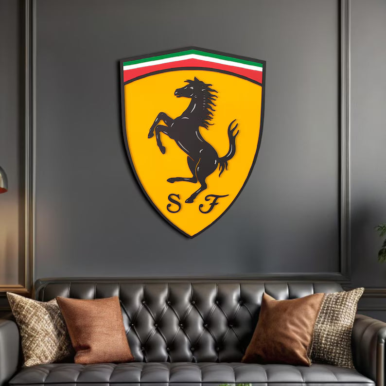 Horse Wall Sign for Garage – Premium Wall Decor for Car Enthusiasts