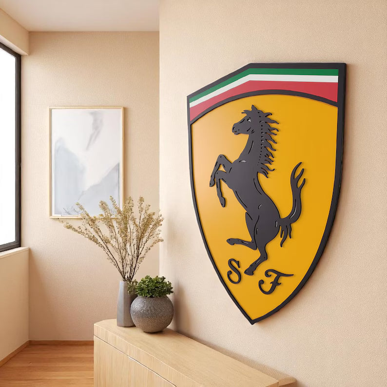 Horse Wall Sign for Garage – Premium Wall Decor for Car Enthusiasts