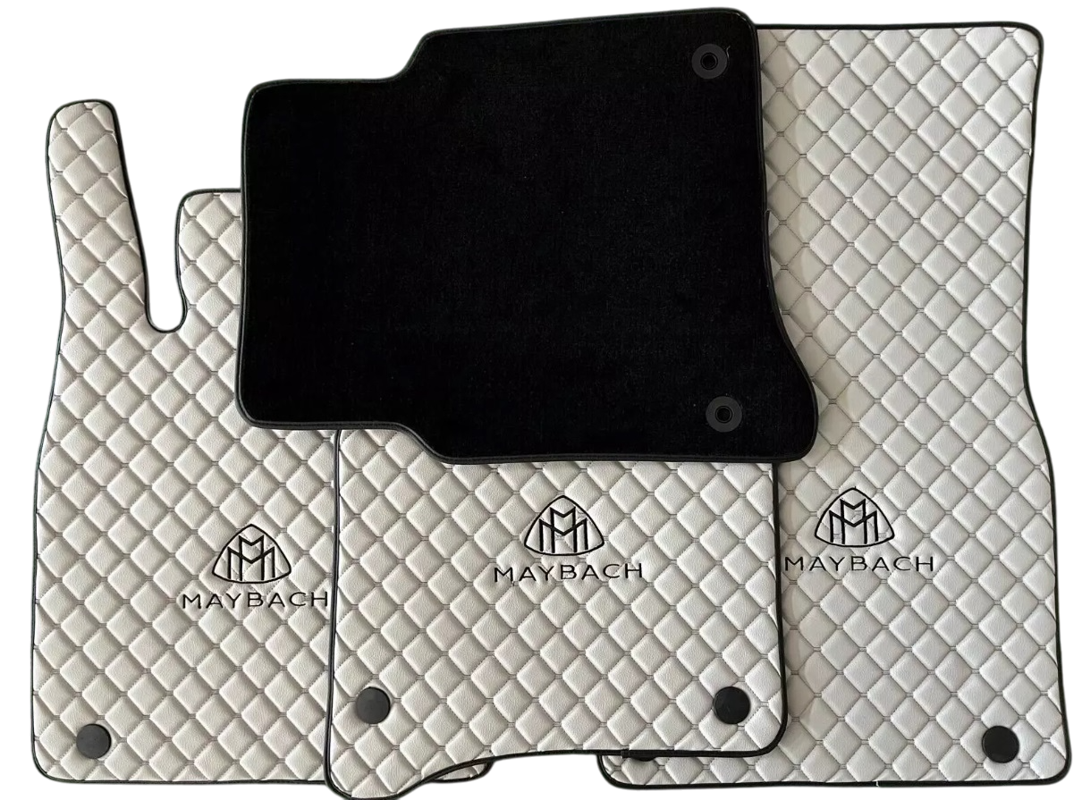 Leather Floor Mats Set Trunk Mat Pillow For S550 GLS600 S580 S600 S560