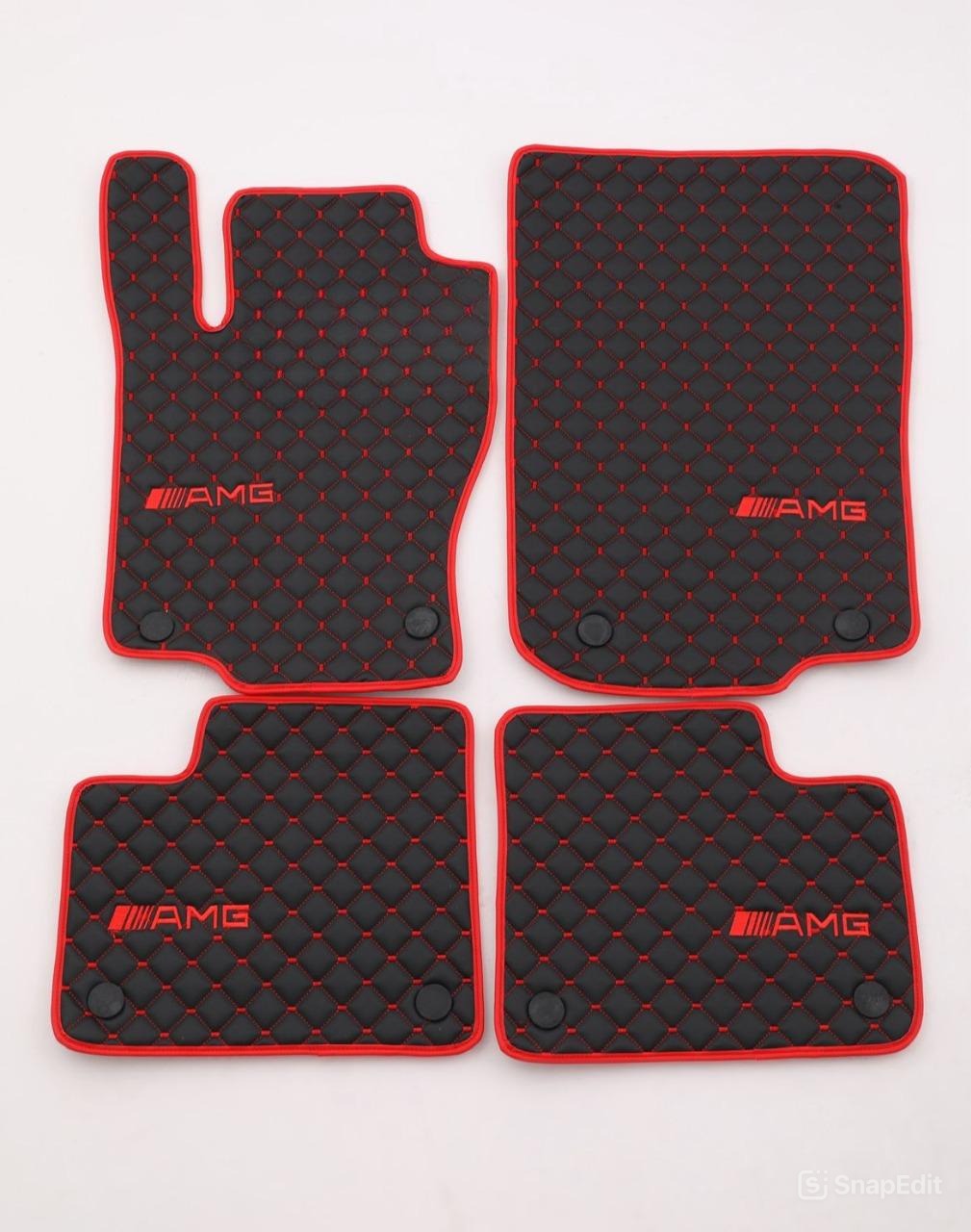 Mercedes Benz Leather Floor Mats Custom Fit For all Model AMG