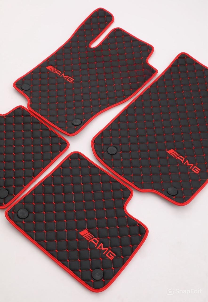 Mercedes Benz Leather Floor Mats Custom Fit For all Model AMG