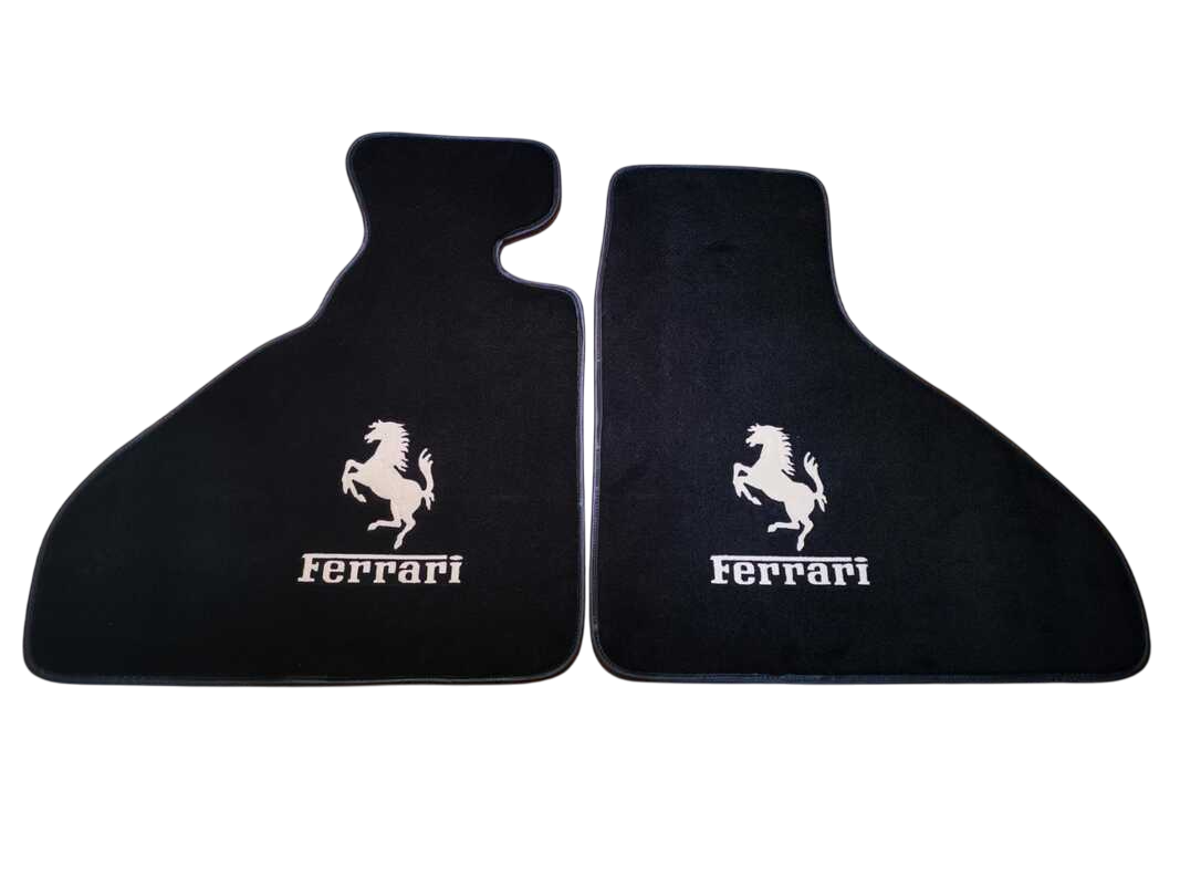 Ferrari Floor Mats Custom Fit Carpet Velour Mats with Custom Stitch