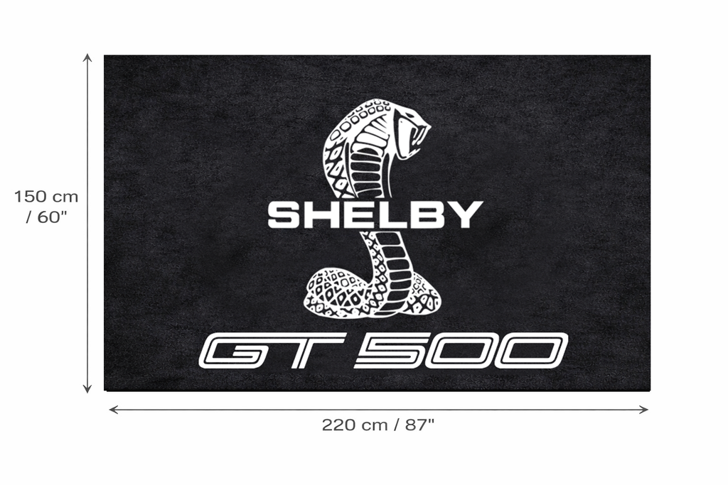 Shelby GT500 Floor Mat 5x7 FT (60x87 Inches) Premium Showroom Rug Wall Decor